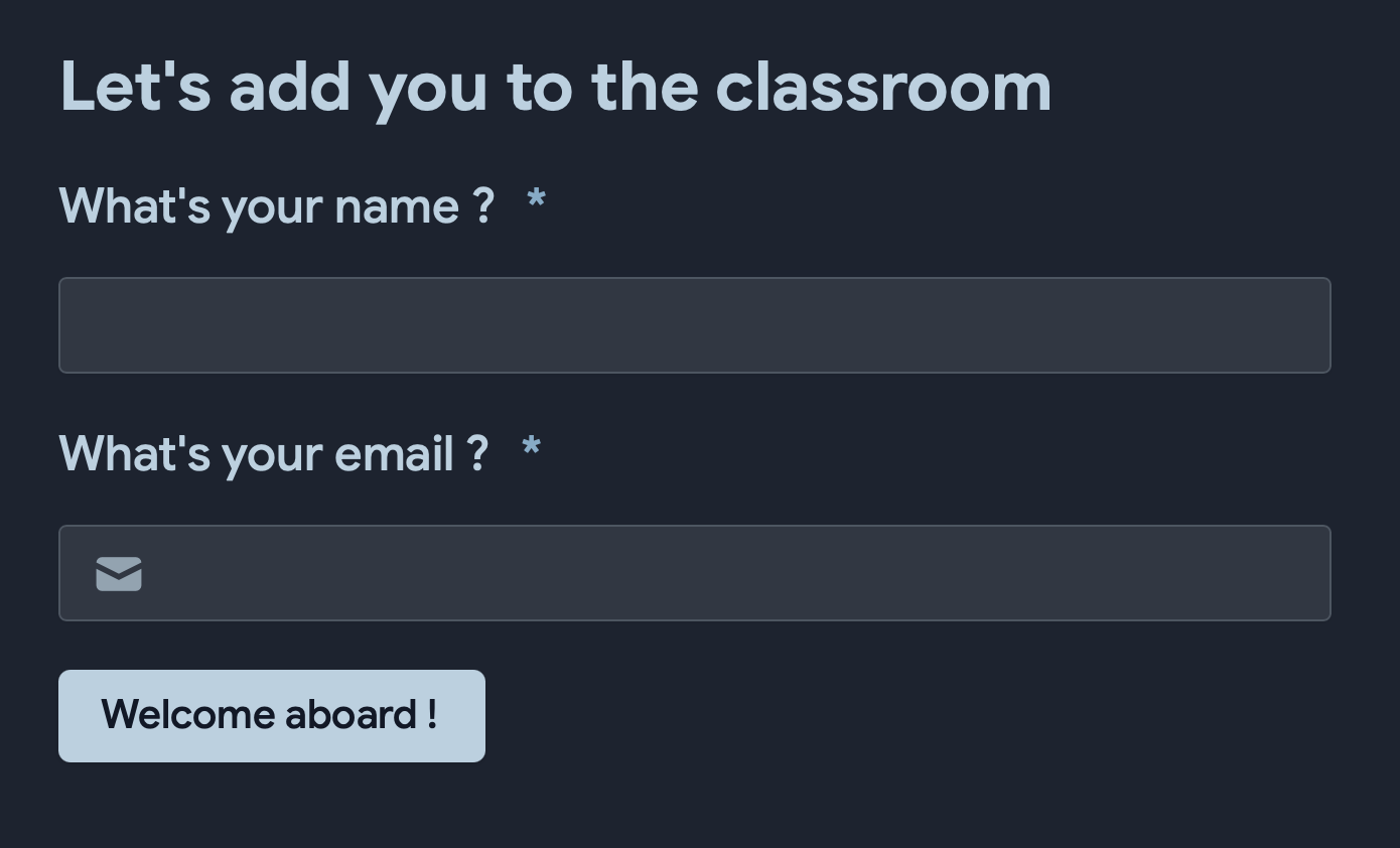 Step 2 – enter your details